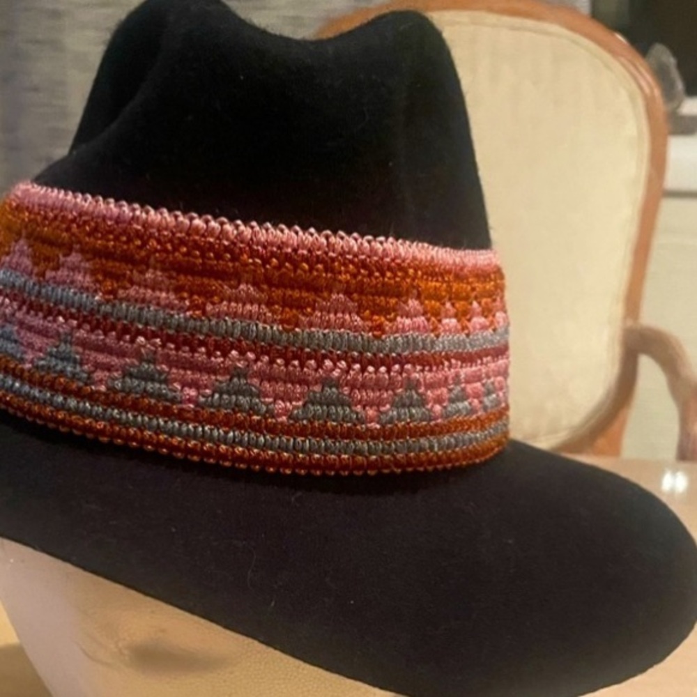 Festival Boho Hat by The Hats Company Wide Brim Filippo Catarzi Made in Italy - Picture 11 of 11